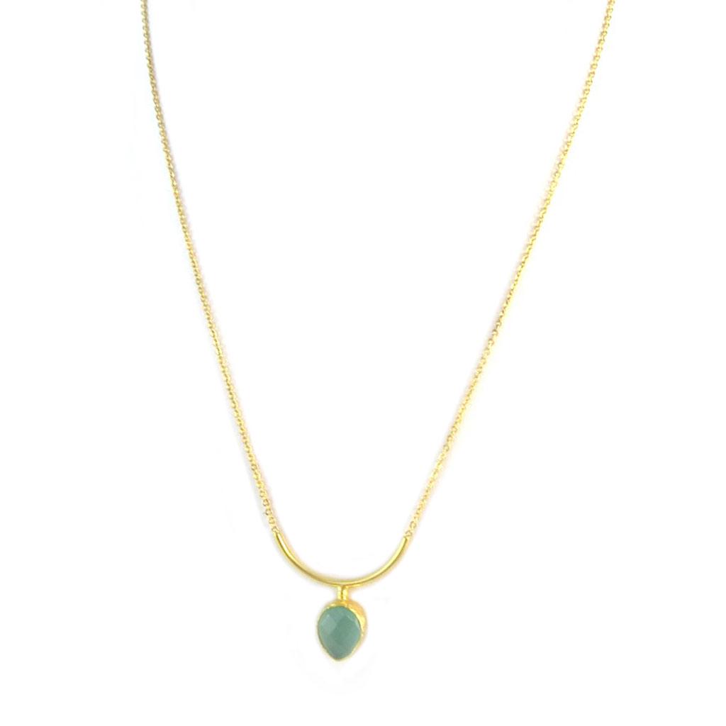 Les Trésors De Lily [P2305] - Gold-plated Artisanal Necklace 'Princesse Ottomane' Golden Green