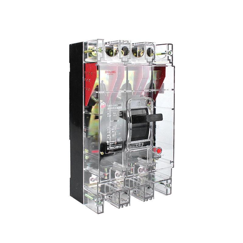 Delixi CDM10 380V Three-Phase Transparent Circuit Breaker Air Switch