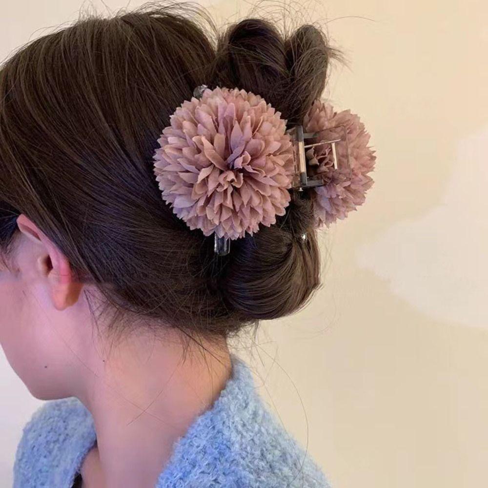 

Держатель для хвоста Цветок для волос Коготь Головной убор Цветочный зажим для волос Краб Морской берег