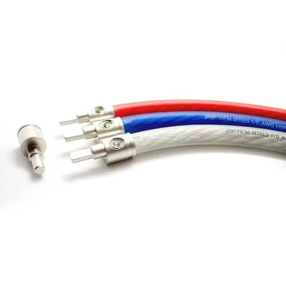 Gold Silver Car Audio Connector Pure Copper Audio Amp Input Adapter New Car Speaker Wire Terminal