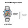 Square Retro Watch for Men Light Luxury Brand Genuine Gift New Stainless Steel Strap Waterproof Quartz Watch