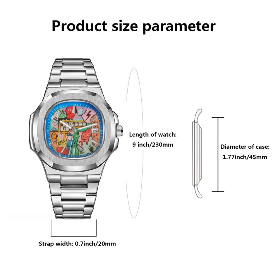 Square Retro Watch for Men Light Luxury Brand Genuine Gift New Stainless Steel Strap Waterproof Quartz Watch