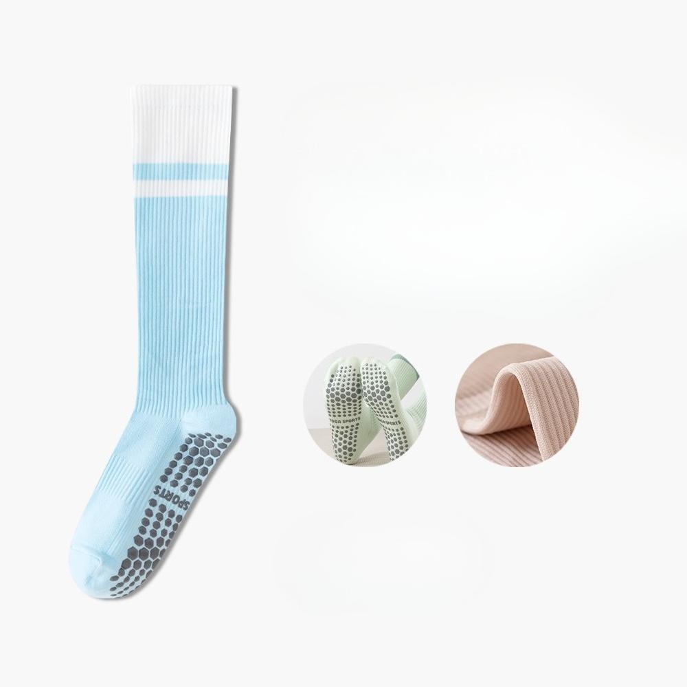 Yoga socks, women's calf pressure socks, anti-slip sports muscle energy socks, fitness Pilates, skipping rope compression socks