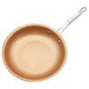 Skillet Copper Red Pan Ceramic Induction Frying Pan Saucepan Skillet Scratch Resistant 10 Inches Nonstick Skillet