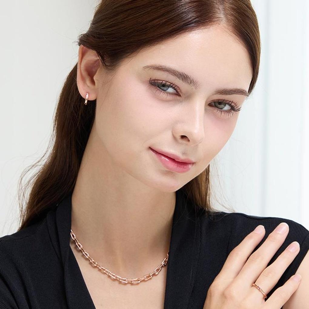 [LeShop] 14K Erno Chain Necklace (Gold Plated)_LJ5322BRN