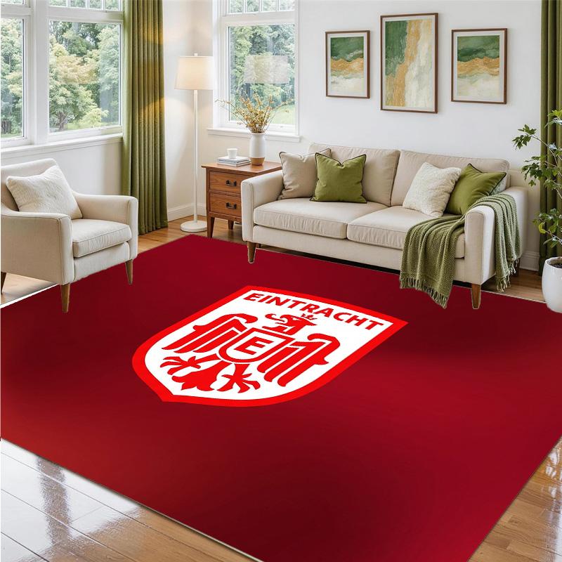 Eintracht Frankfurt Football Design Crystal Velvet Rug Soft Decorative Mat for Bedroom Entrance