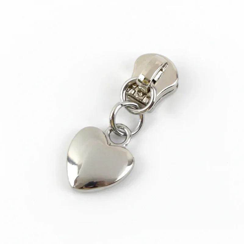 5/10/20Pcs Meetee 5# Zipper Slider for Metal Zips Handbag Purse Zippers Puller Head Jacket Replace Zip Closure Repair Accessory