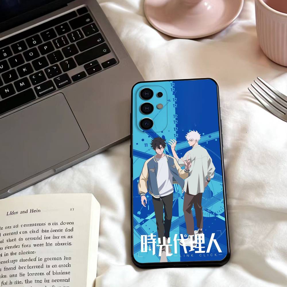 

L-Link Clicks wallpaper Phone Case For Samsung S25,24,23,22,30,21,10,9,Ultra,Plus,Lite,FE,4,5 G Soft Black Case Samsung S24fe