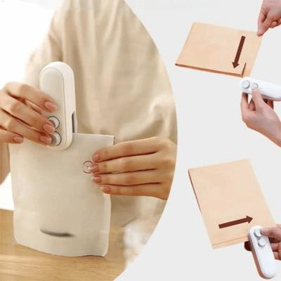 2 In 1 Mini Heat Bag Sealing Machine Rechargeable Magnetic Snack Packaging Heat Sealer Handheld Moisture-Proof