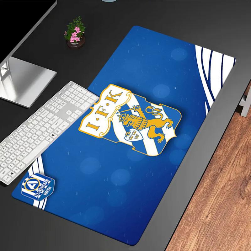 Ifk Goteborg Crest mouse pad, rubber base, esports desk mat, mouse pad for gamers and office use, gaming desk , easy to clean mat