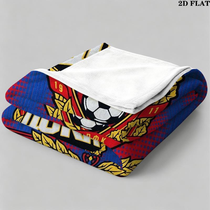CSKA Moscow Print Flannel Blanket High Quality Warm Comfortable Cover for All Seasons Perfect for Gifts Home Decor