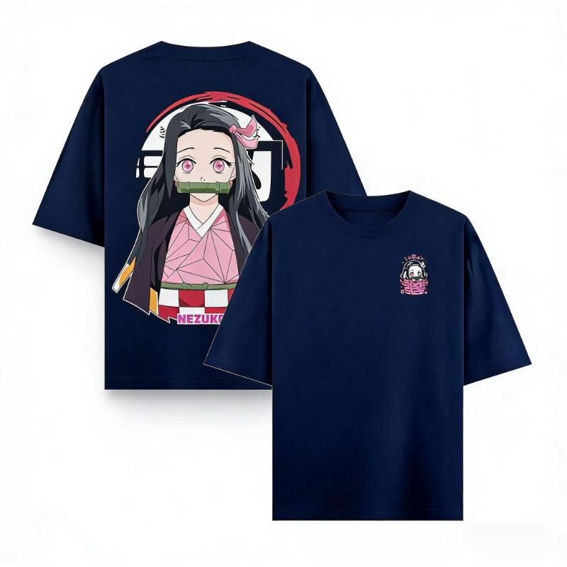 Demon Slayer Nezuko Anime T Shirt Men Women Cotton Short Sleeve Tee Summer Graphic Print Cartoon Streetwear Casual Tops 2026 Y2k