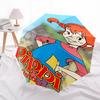 Pippi, LongstockingThemed Automatic Opening and Closing umbrella 8 Ribs, Suitable for Leisure and Going Out, Outdoor Accessory, Gothic Sty