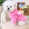1pc Pet Dog/Cat Cute Bear Ear Hooded Sweatshirt, Soft Plush, Comfortable Costumes Suitable For Dogs And Cats, Blue Color