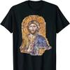 T-shirt Icone du Christ Pantocrator Grec Orthodoxe Catholique Sainte-Sophie 100% Coton Col Rond Manches Courtes Été Décontracté T-shirt Homme