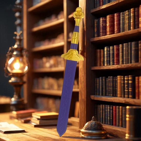 26 Inch Anime Purple Cosplay Weapon 3D Printed Fantasy Accessory for Halloween Costume Collectible Gifts for Fans