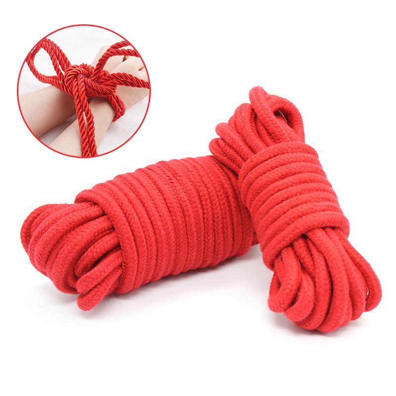 10M BDSM  Harmless Bondage Soft Cotton Rope SM Bondage Rope Adult Game Flirting Sex Toy for Couples