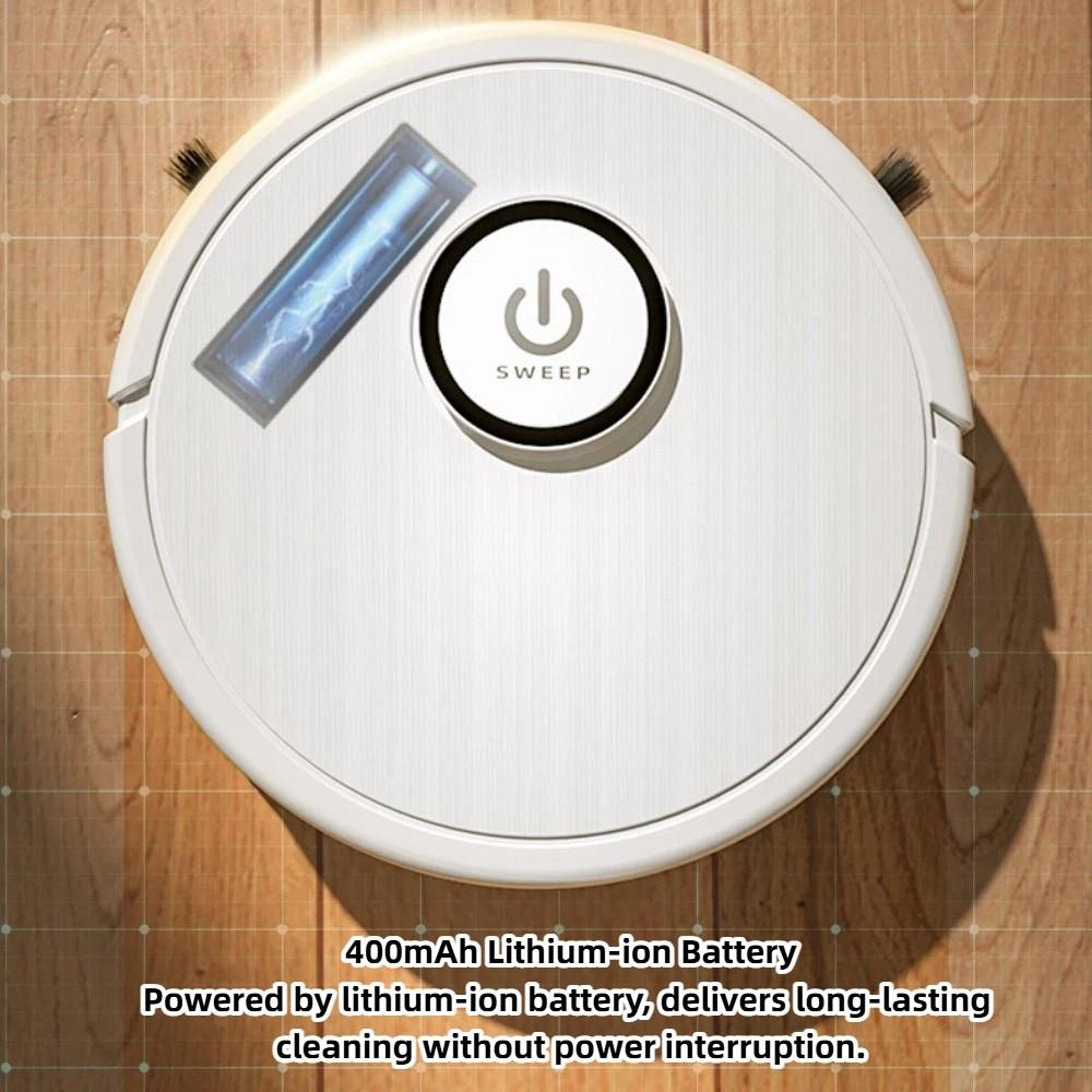 Powerful 6000Pa Suction Robot Vacuum Rechargeable Cleaning Machine Vacuum Mop Robot  Home Use