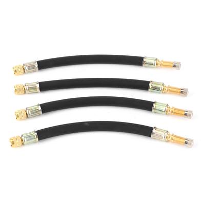 4Pcs Tire Valve Extension Adaptor Transfer Flexible Inflatable Hose Car Universal 190mm