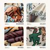 Cute Graffiti Cartoon Sofa Cushion Simple Color Sofa Towel Sofa Cover Autumn And Winter Anti-Cat Scratch Non-Slip Sofa Cover