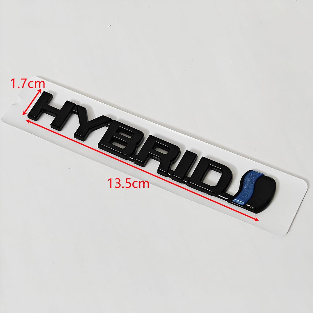 Hybrid ABS Emblem Sticker Rear Tail Badge Logo for Toyota Camry RAV4 Prius Corolla Highlander Avalon C-HR Yaris Car Accessories