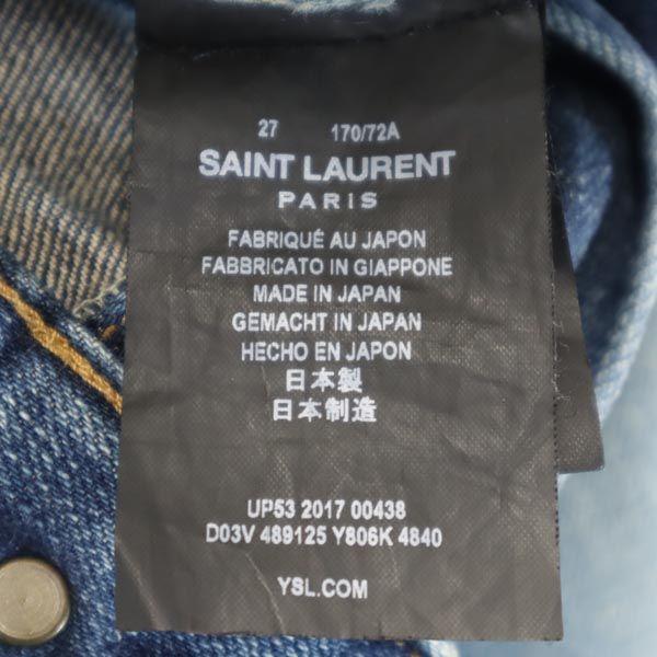 Saint Laurent Pantaloni in denim dritti Made in Japan w27 jeans Donna Usati