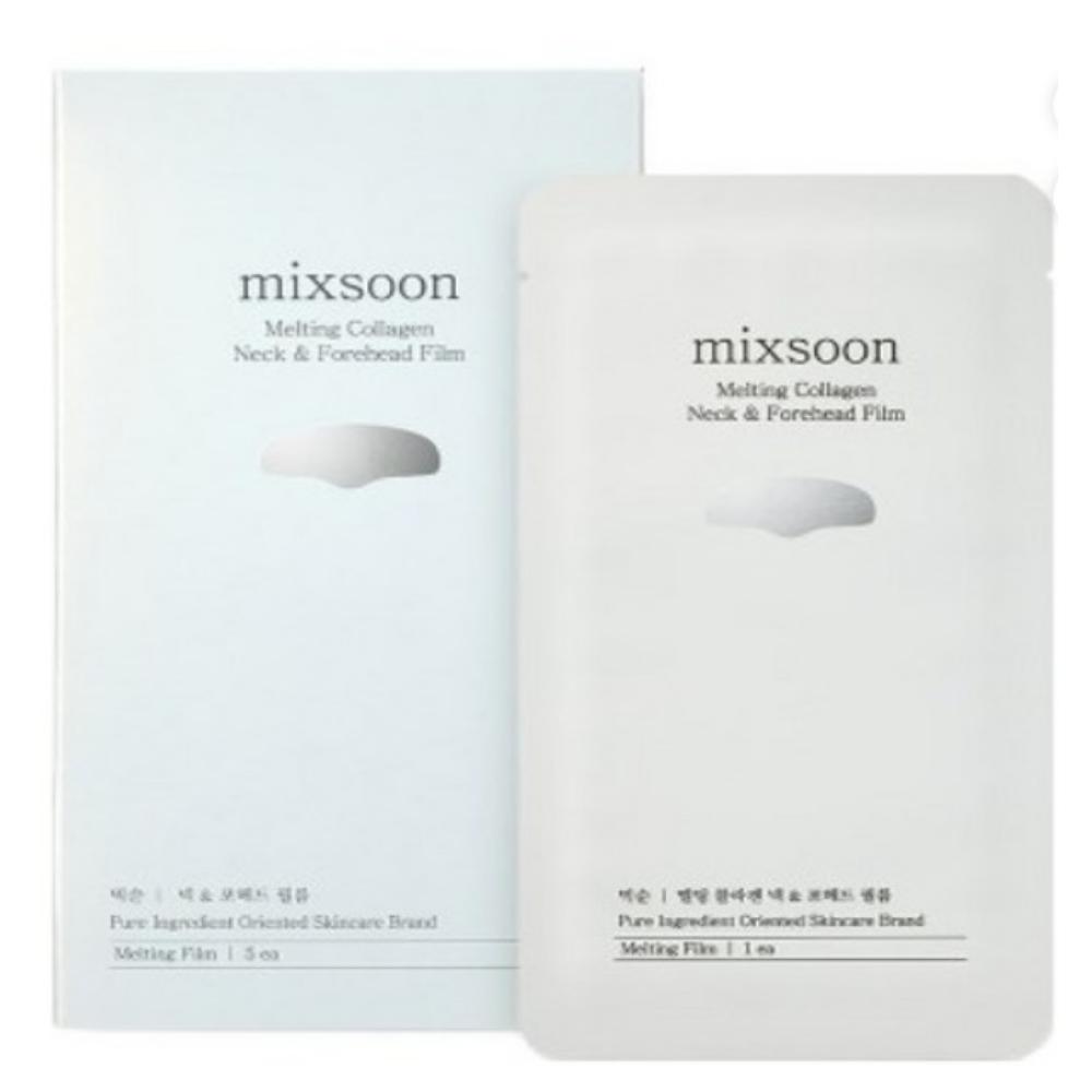Mixsoon Melting Collagen Neck & Forehead Film 5pcs – Firming & Hydrating Skin Patch