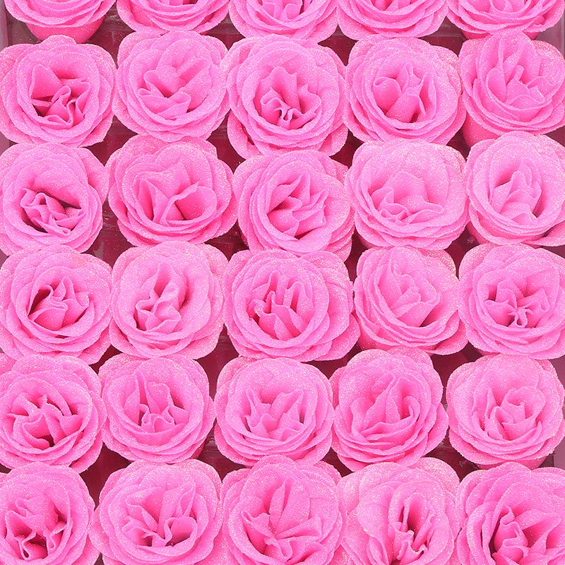 Rose Gold Crystal Glitter Blue Enchantress Flower Bouquet DIY Kit for Valentine's Day