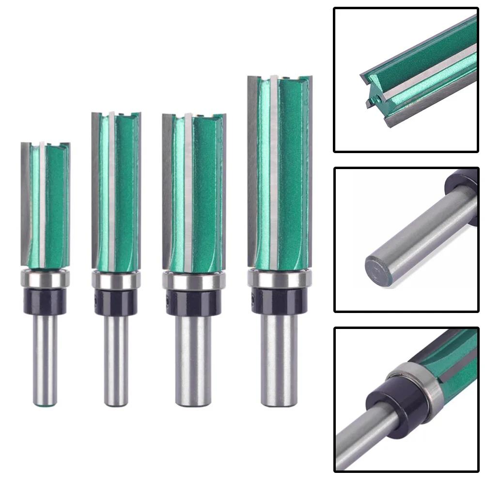 Brand New Router Bit Shank Spare Parts Tool Trimming Woodworking 8mm 12mm Accessories Four Blades Milling Cutter