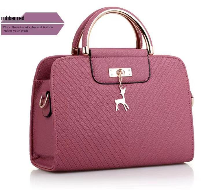 Taizhou Women's PU Small Square Crossbody Handbag - Solid Color Fashion Shoulder Bag