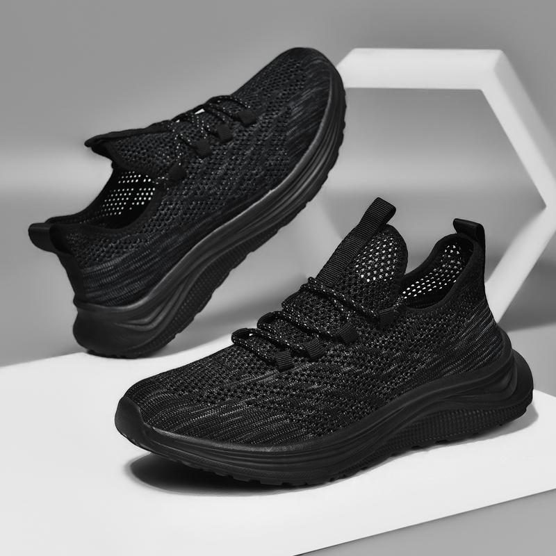 

Модные мужские кроссовки для бега, удобная спортивная обувь для марафона, амортизирующие кроссовки для бега на длинные дистанции, легкие кроссовки размера плюс 46 46 чёрный