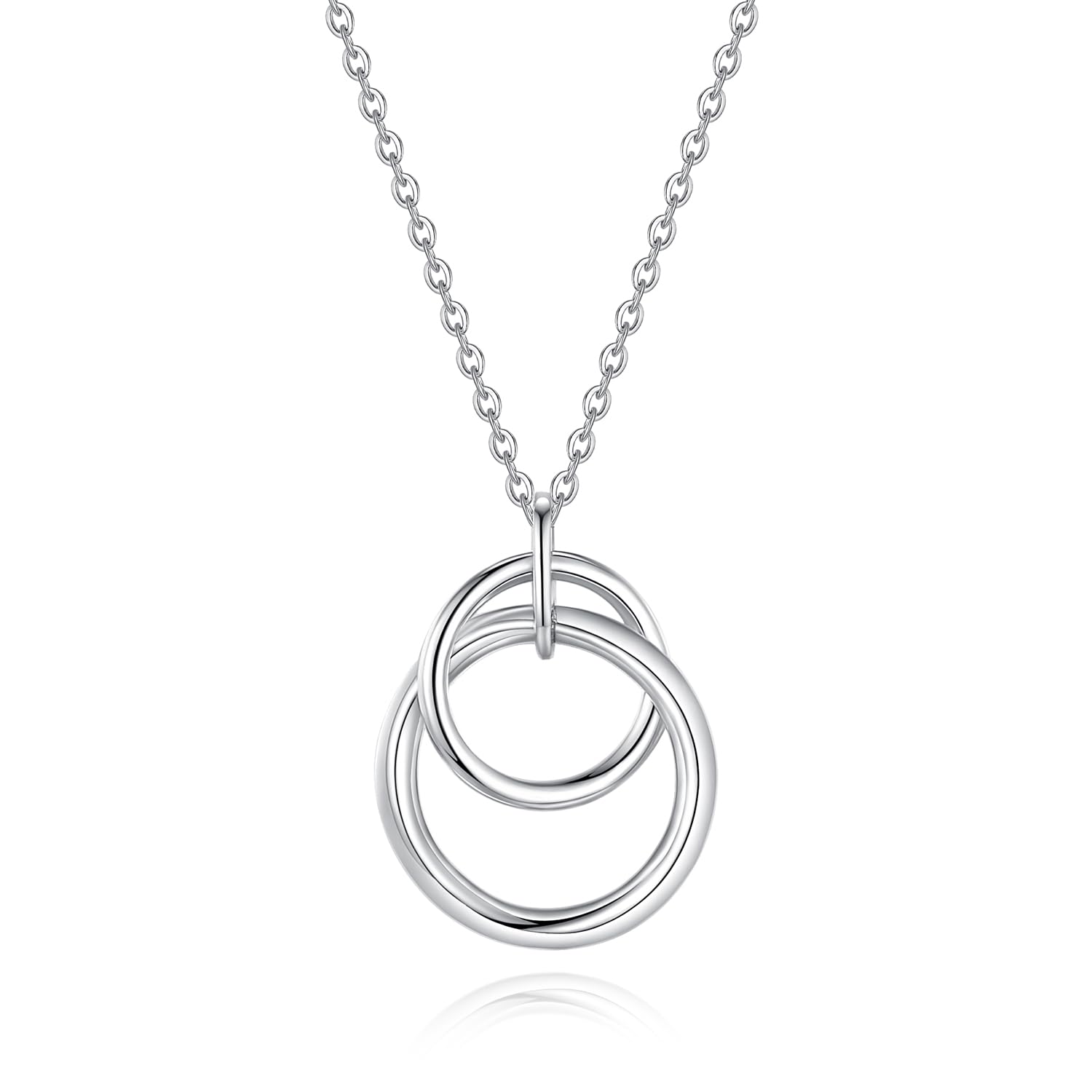 

Necklace for platinum double swinging Gift Wrapping Included [FANCIME] women, ring, 2-row ring, pendant, Pt950, Mother s Day, Christmas, Birthday,