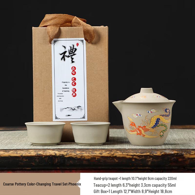 

Дорожный чайный набор «Дракон Феникс», меняющий цвет