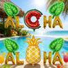 Hawaii-Party-Ballonset in Farben von Palmenblatt, Ananas und Buchstaben. Für Sommerversammlungen, Geburtstagszimmerdekoration
