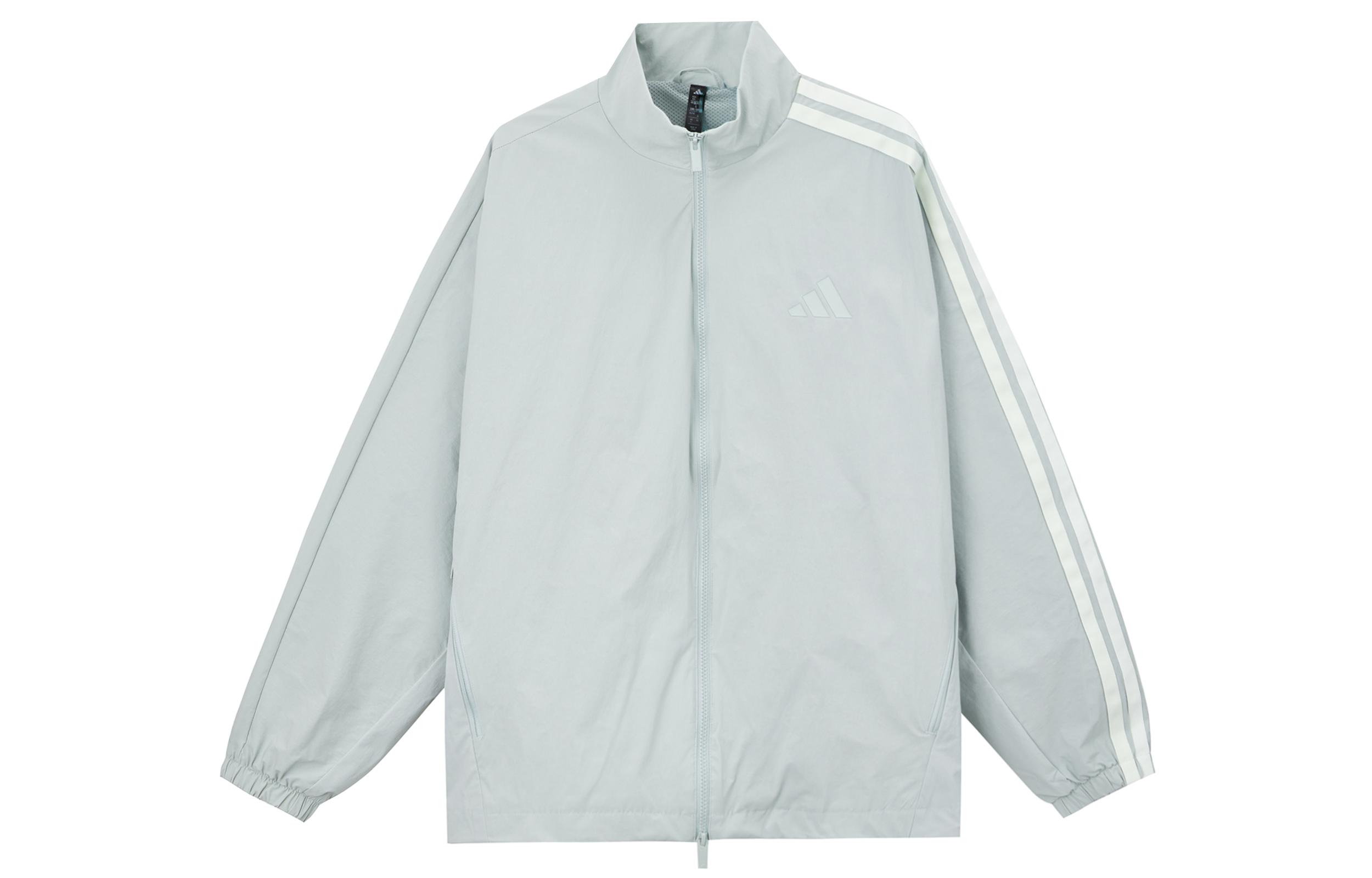 Adidas Jackets Men s Green Stand Collar Moderate Other JL6092 XL