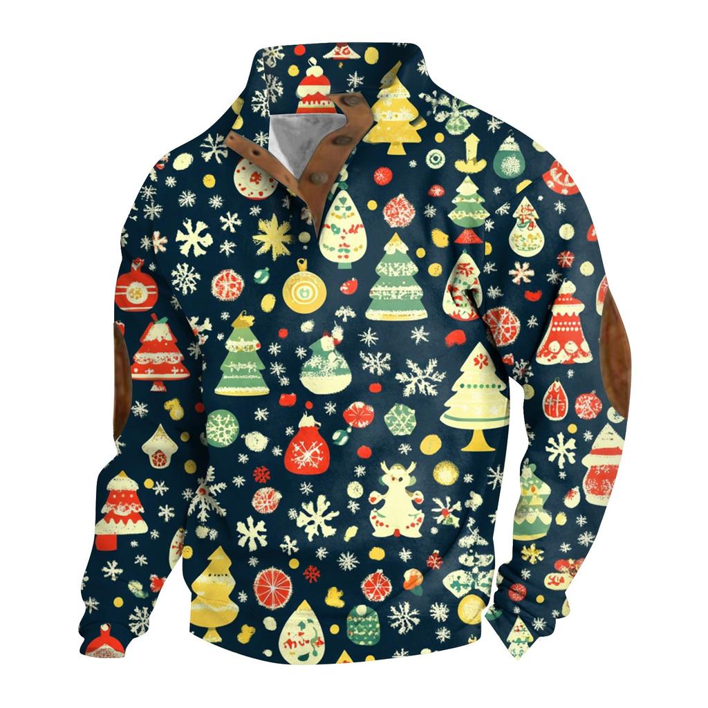 Men's Standing Collar Sweatshirt Is Outdoor Casual Sweaters Tops