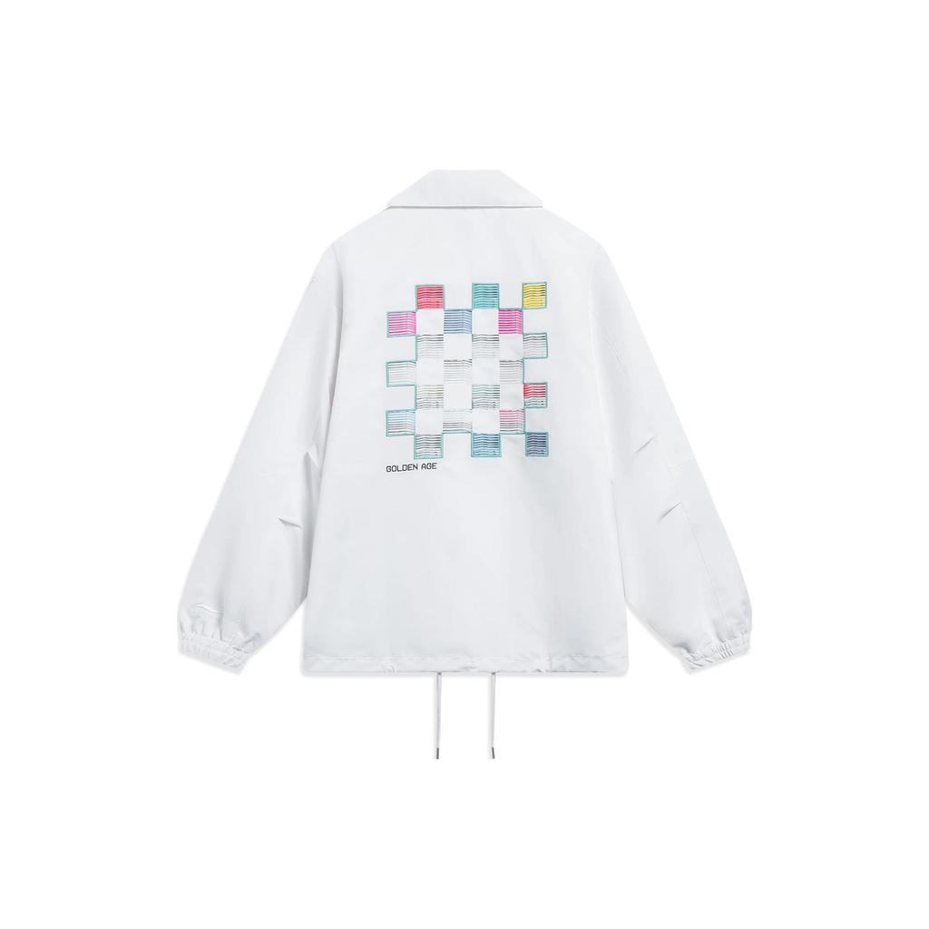 Li-Ning Loose Casual Jacket Men Outerwear White AFDT129-2