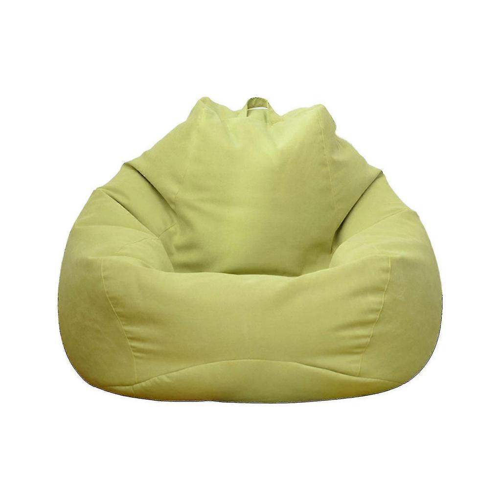 Nieuwe Extra Grote Zitzak Stoelen Bank Sofa Hoes Binnen Luie Lounger Voor Volwassenen Kinderen Sellwell (Bevat Geen Vulling)-90 * 110cm-Grijs