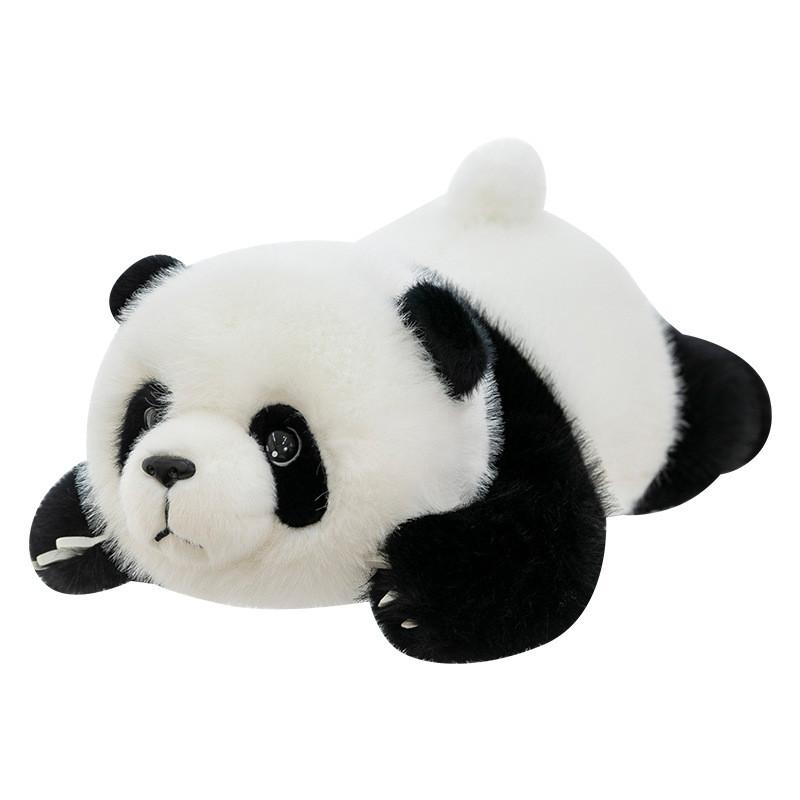 Cute Prone Cartoon Panda Plush Toy Pillow For Children And Room Decoration