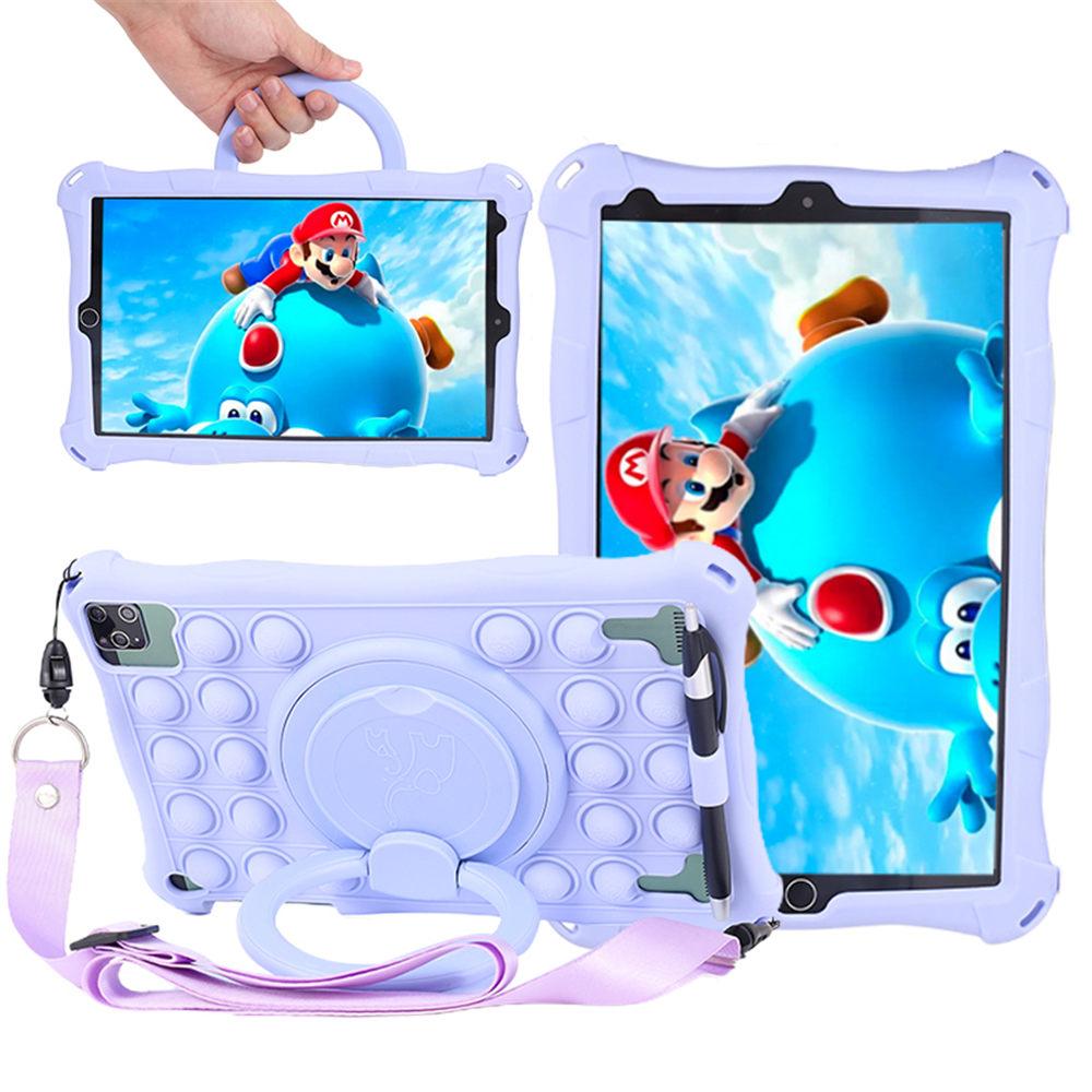 

Funda Tablet 10 Universal Soft Silicone Case For 10 inch Android Tablet PC Soft 360 Rotating Cover 25cm Width 16cm Flat фиолетовый