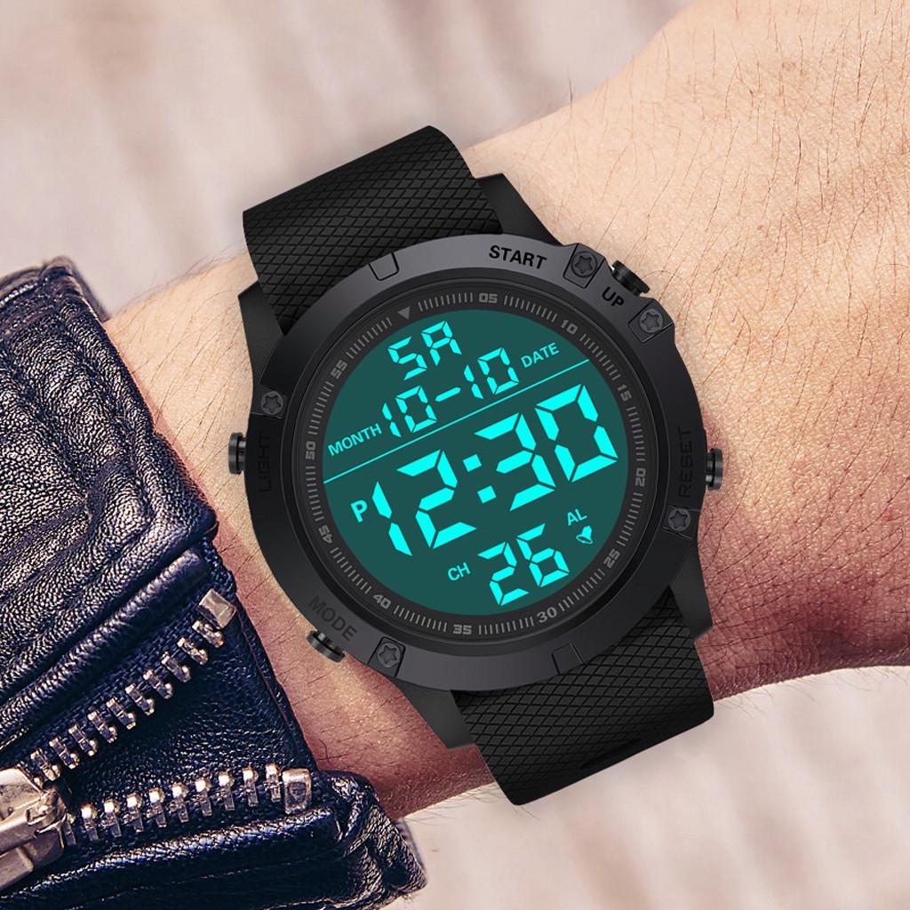 Fashion Men's Military Luxury LED Digital Water Sports Resistant Watch