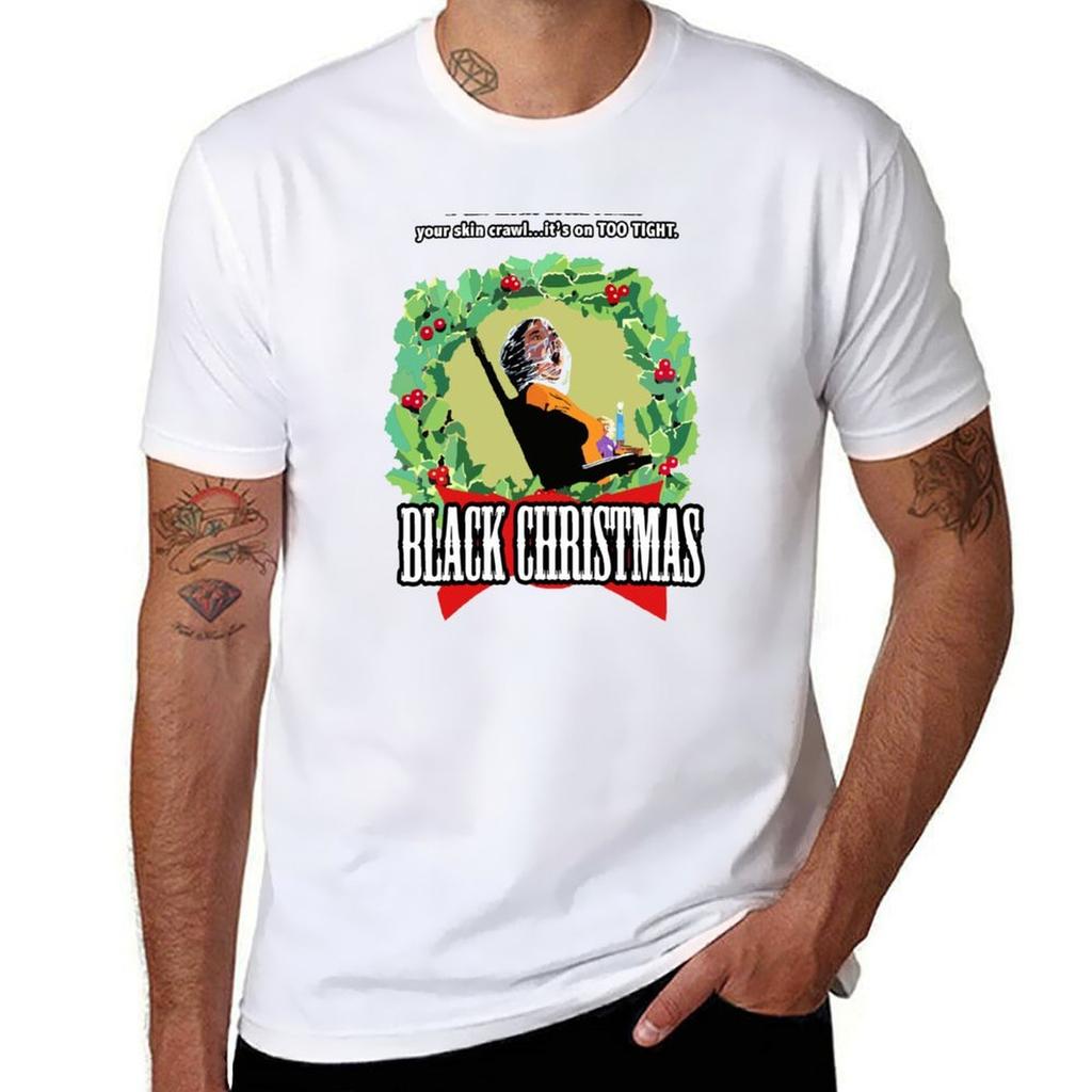 Black Christmas Original Slasher Tshirt Festive Simple Tshirt