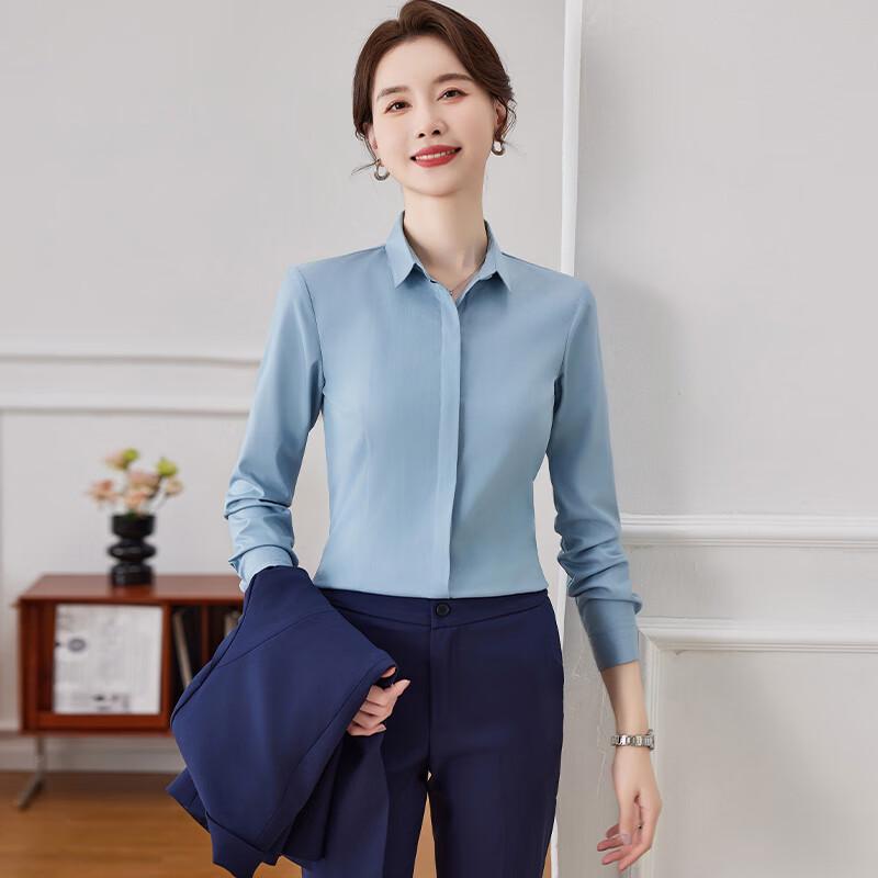 Terman 2024 Spring Women's Long Sleeve Professional Shirt