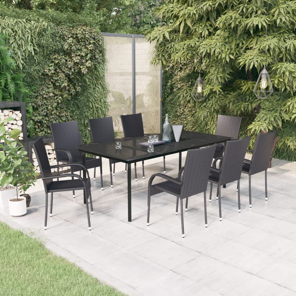Ensemble à manger de jardin 9 pcs
