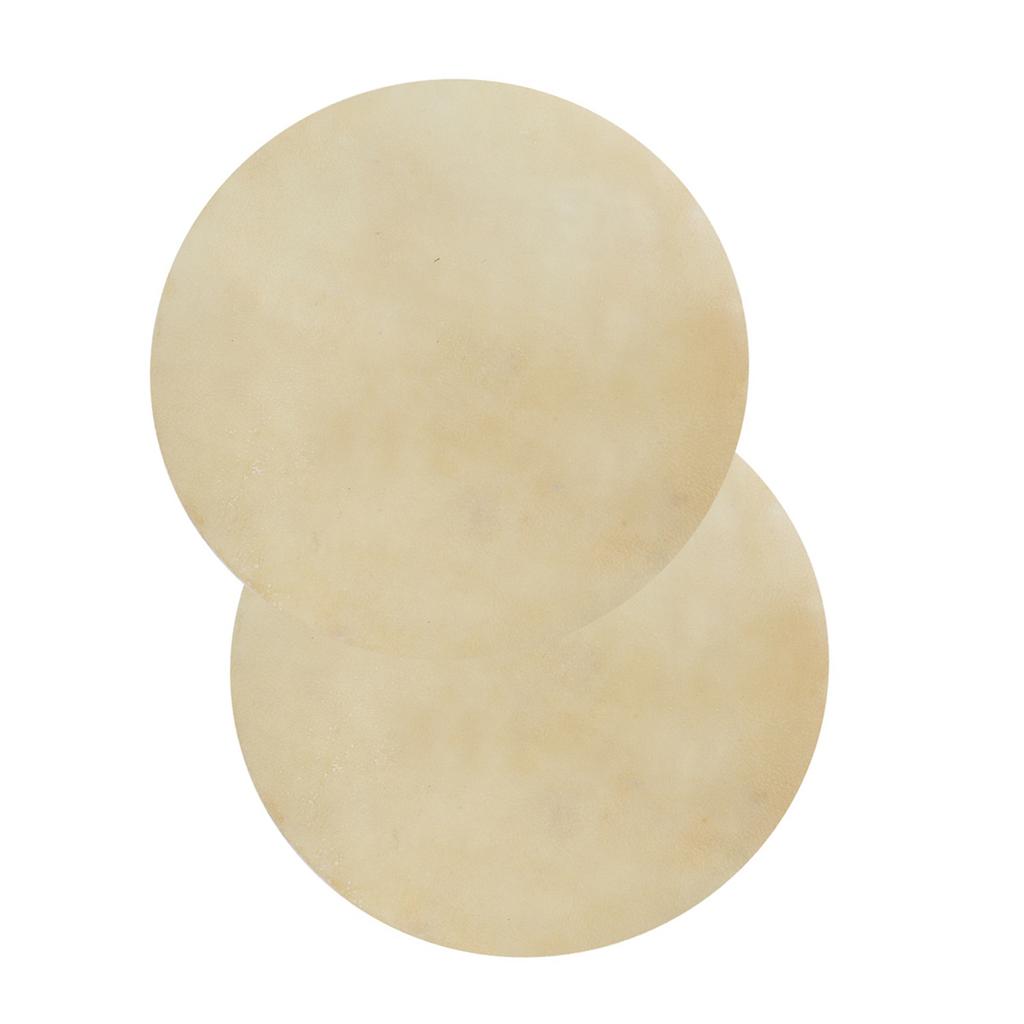 2pcs Drum Head Sheepskin Consistent Clear Sound for African Bongo Drum (12.2in)