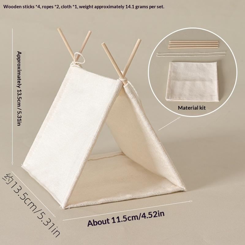 1:12 Scale Camping Tent Model Decoration Simulated Outdoor Tent Ornament Ob11 Doll Doll Small Tent Photo Props