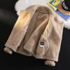 Winter New European Trend Men's Fashion Lapel Large Size PU Fur Integrated Jacket Men's