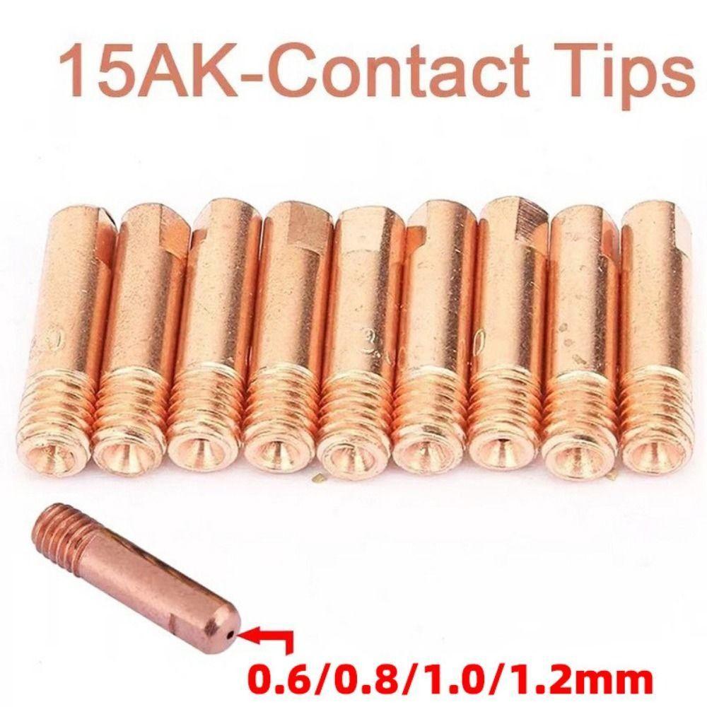 Contact Tips Welding Nozzle 0.6/0.8/0.9/1.0/1.2mm Electric Conducting Tip  Welding Supplies
