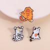 Cartoon Climbing Cat Enamel Pin Cute Funny Animal Kitten Silhouette Metal Brooch Lapel Backpack Badge Jewelry Gifts For Friends