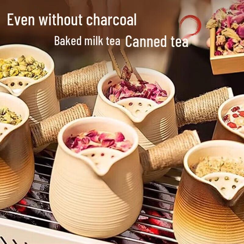 Shibazi Outdoor Glass Tea Kettle with Ceramic Filter